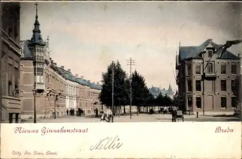 Ak Breda Nordbrabant Niederlande, Nieuwe Ginnekenstraat