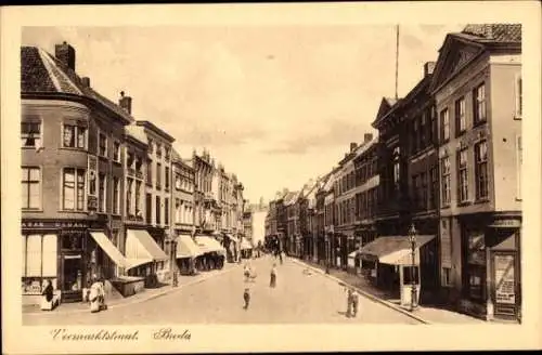 Ak Breda Nordbrabant Niederlande, Veemarktstraat