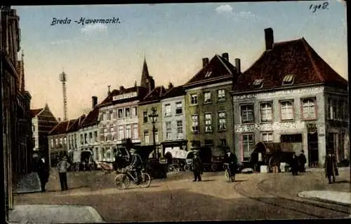 Ak Breda Nordbrabant Niederlande, Havermarkt