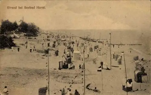 Ak Ostseebad Horst Pommern, Strand