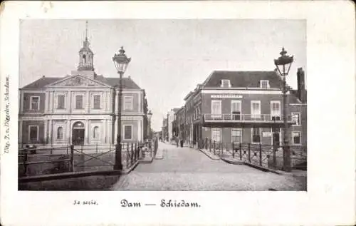 Ak Schiedam Südholland Niederlande, Dam