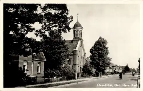 Ak Overdinkel Losser Overijssel, Niederlande. Rev. Kirche