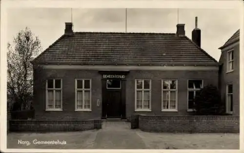 Ak Norg Drenthe, Rathaus