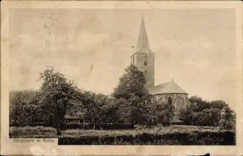 Ak Rolde Drenthe Niederlande, Dorfkirche