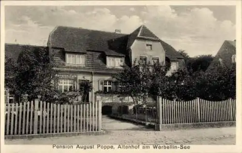 Ak Altenhof am Werbellin See Schorfheide, Pension August Poppe