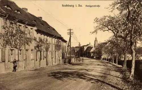 Ak Frohburg in Sachsen, Penigerstraße