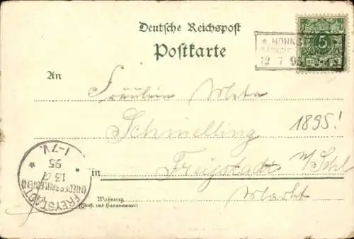 Ak Lohmen im Elbsandsteingebirge, Bastei, schöne Detailansicht