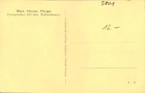 Ak Schnepfenthal Waltershausen in Thüringen, Kurhotel, innen und aussen