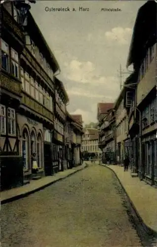 Ak Osterwieck am Harz, Mittelstraße