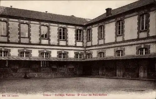 Ak Dreux Eure et Loir, College Retrou, 2e Cour de Recreation