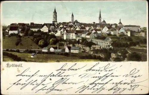 Ak Rottweil am Neckar, Gesamtansicht