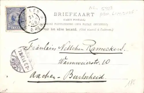 Litho Venlo Limburg Niederlande, Gesamtansicht, Rathaus, Maasbrug