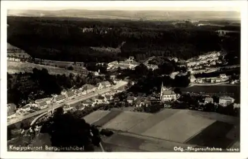 Ak Bad Gottleuba Berggießhübel, Fliegeraufnahme vom Ort