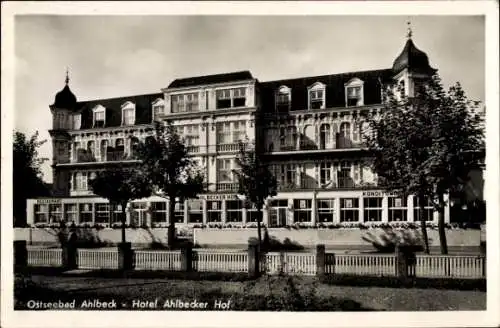 Ak Ostseebad Ahlbeck auf Usedom, Hotel Ahlbecker Hof