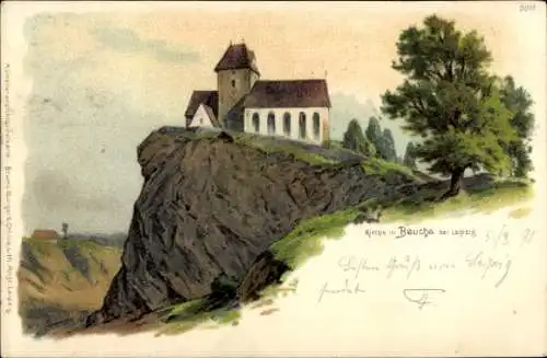 Künstler Litho Beucha Brandis Sachsen, Kirche