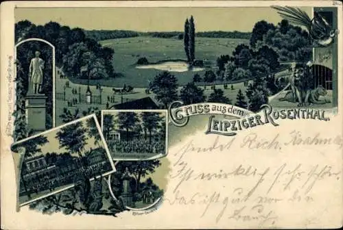 Litho Leipzig in Sachsen, Rosental, Park, Denkmal