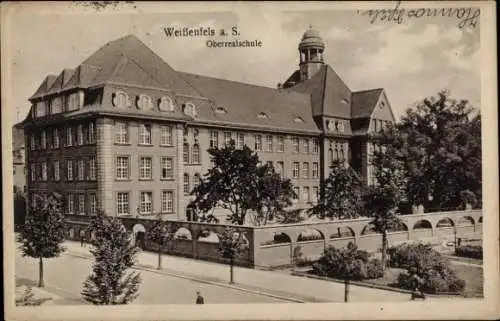 Ak Weißenfels an der Saale, Oberrealschule