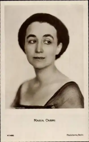 Ak Schauspielerin Maria Carmi, Portrait