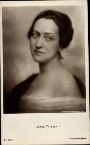 Ak Schauspielerin Irene Triesch, Portrait