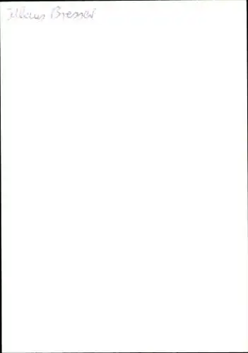 Ak Journalist und Moderator Klaus Bresser, Portrait, Autogramm