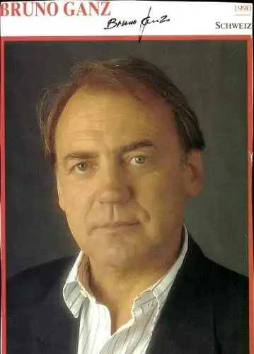 Ak Schauspieler Bruno Ganz, Portrait, Autogramm