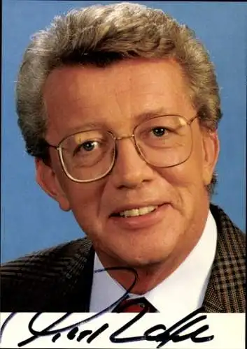 Ak Moderator Dieter Thomas Heck, Portrait, Autogramm