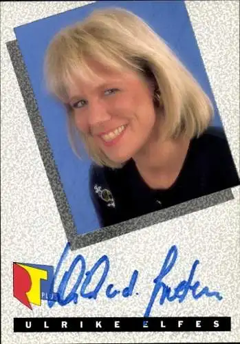 Ak Moderatorin Ulrike Elfes, Portrait, Autogramm