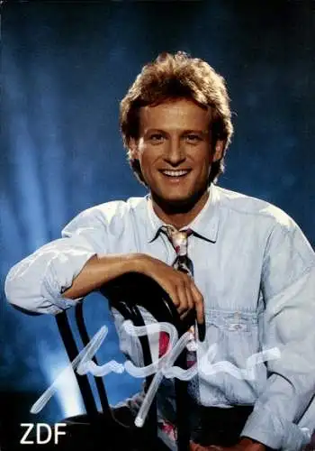 Ak Moderator Uwe Hübner, Portrait, Autogramm