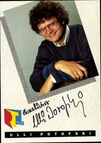 Ak Sportmoderator Ulli Potofski, Portrait, Autogramm