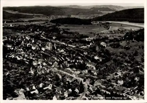 Ak Tiengen am Oberrhein, Fliegeraufnahme