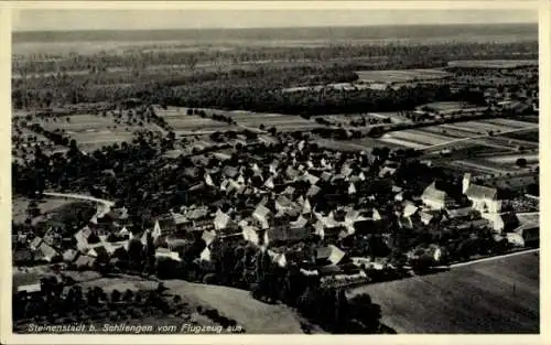 Ak Steinenstadt Neuenburg am Rhein Baden, Fliegeraufnahme