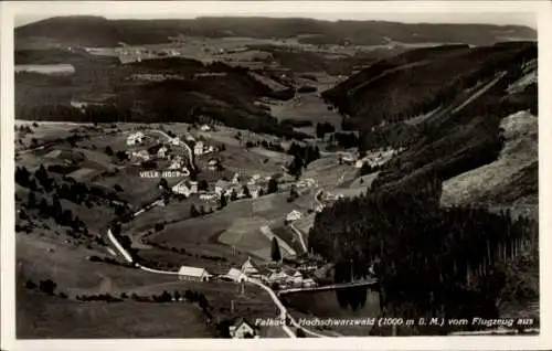 Ak Falkau Feldberg im Schwarzwald, Villa Hosp, Fliegeraufnahme