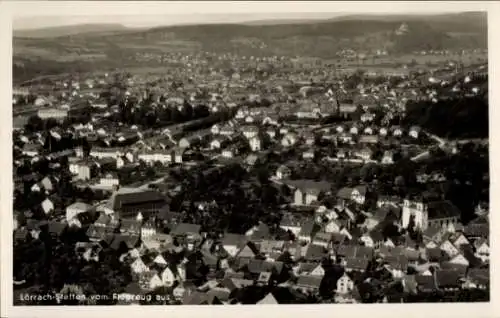 Ak Stetten Lörrach in Baden, Fliegeraufnahme