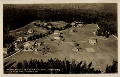 Ak Zwieselberg Alpirsbach im Schwarzwald, Fliegeraufnahme