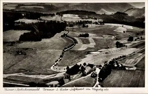 Ak Thurner Sankt Märgen im Schwarzwald, Fliegeraufnahme, Gasthof