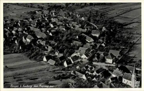 Ak Tiengen am Oberrhein, Fliegeraufnahme