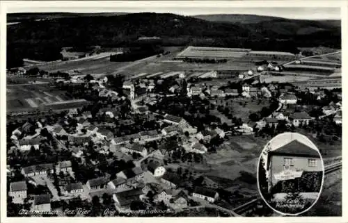 Ak Otzenhausen Nonnweiler im Saarland, Fliegeraufnahme, Cafe Hunnenring