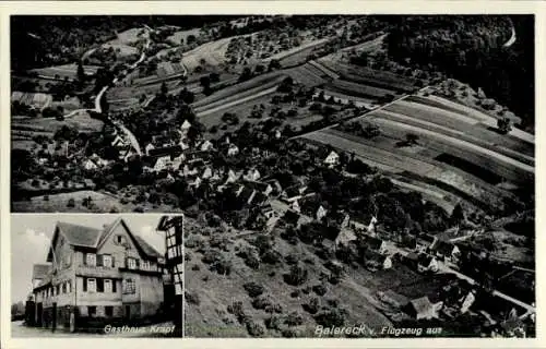 Ak Baiereck Uhingen Baden Württemberg, Fliegeraufnahme, Gasthaus und Bäckerei