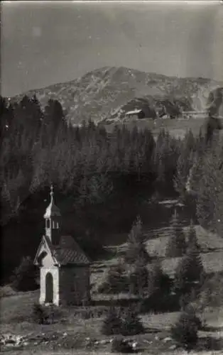 Foto Ak Kapelle im Gebirge