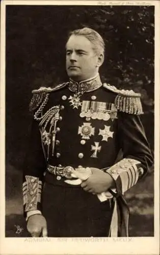 Ak Admiral Sir Hedworth Meux, Portrait