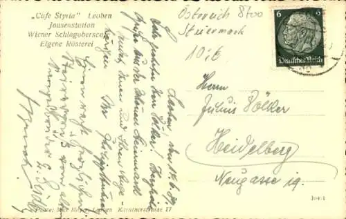 Ak Leoben Steiermark, Cafe Styria
