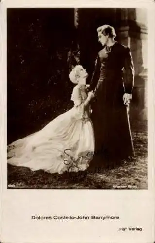 Ak Schauspieler Dolores Costello, John Barrymore, Autogramm D. C.