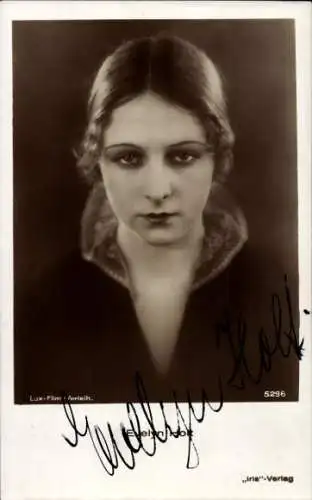 Ak Schauspielerin Evelyn Holt, Portrait, Autogramm