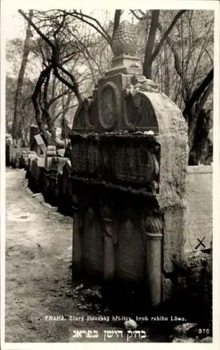 Judaika Ak Praha Prag Tschechien, Alter Judenfriedhof