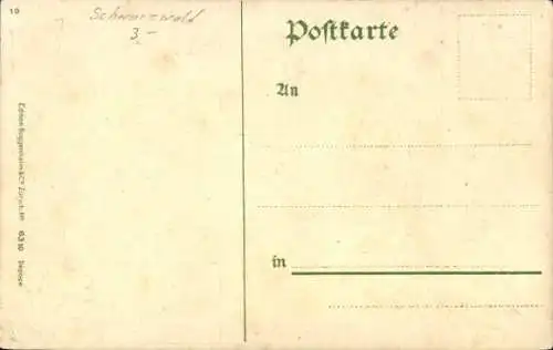 Präge Ak Schwarzwald, Trachten, Gutachtalerin, Markgräflerin, Breisgauerin