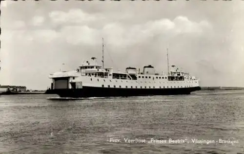 Ak Prov. Veerboot Vlissingen-Breskens, Fährschiff Prinses Beatrix