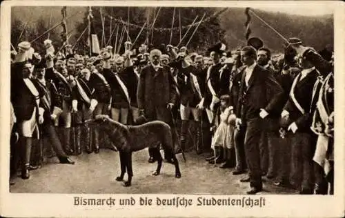 Studentika Ak Bismarck und die deutsche Studentenschaft, Studenten mit Schlägern