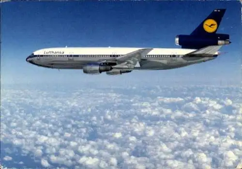 Ak Passagierflugzeug McDonnell Douglas DC 10 der Lufthansa