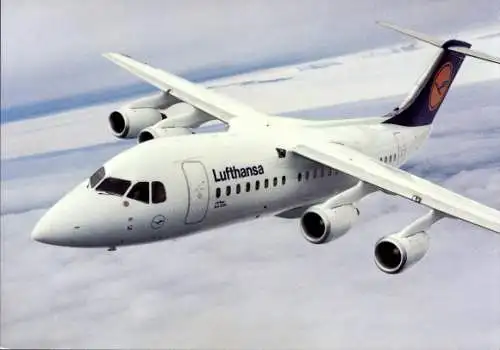 Ak Deutsches Passagierflugzeug, Lufthansa, Cityliner Avro RJ85