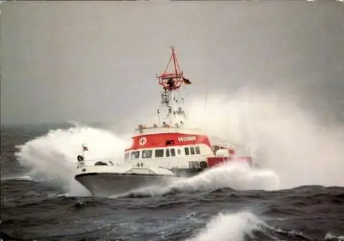 Ak Seenotkreuzer mit Tochterboot der 23m Klasse, Eiswette, Fritz Behrens